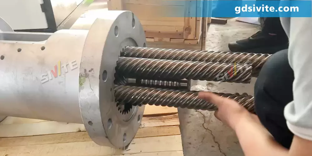 Installation of planetary screw PET sheet extruder