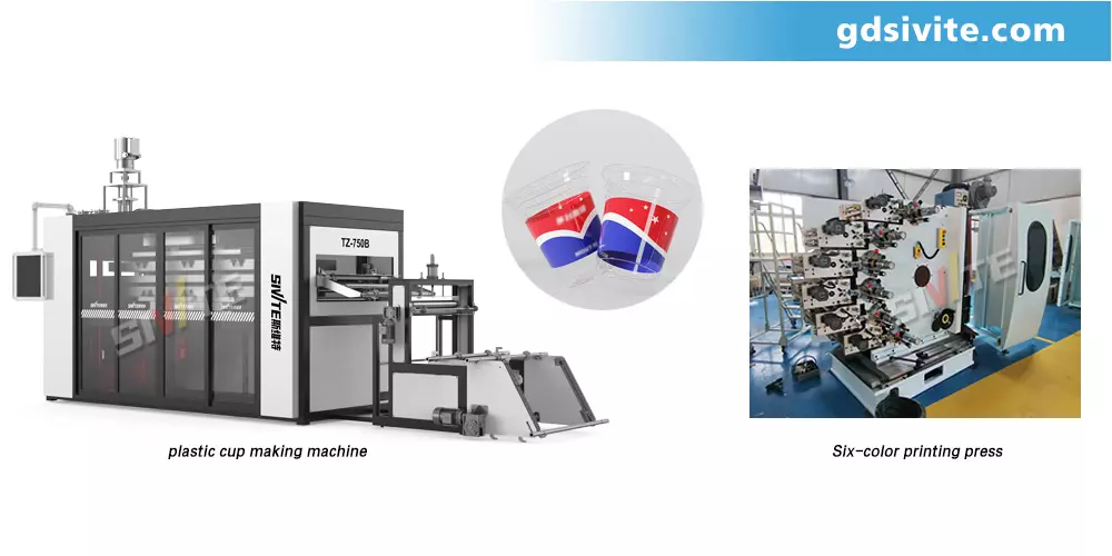 Six-color-printing-of-disposable-plastic-cups