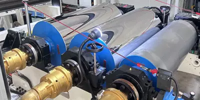 plastic sheet extrusion Three-roll calender