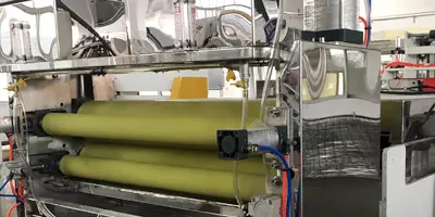 plastic sheet extrusion Silicone Coating Unit