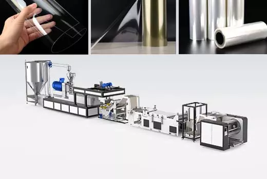 PET sheet extrusion line application range