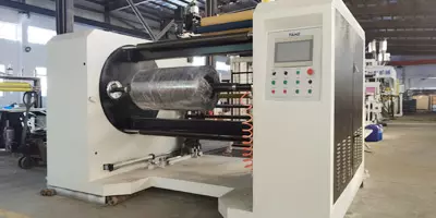 Plastic sheet winder